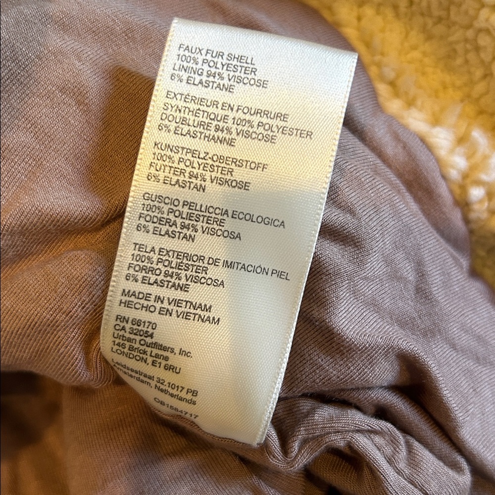 NWT FREE PEOPLE joplin cozy teddy Sherpa coat in ivory size large - Picture 12 of 13